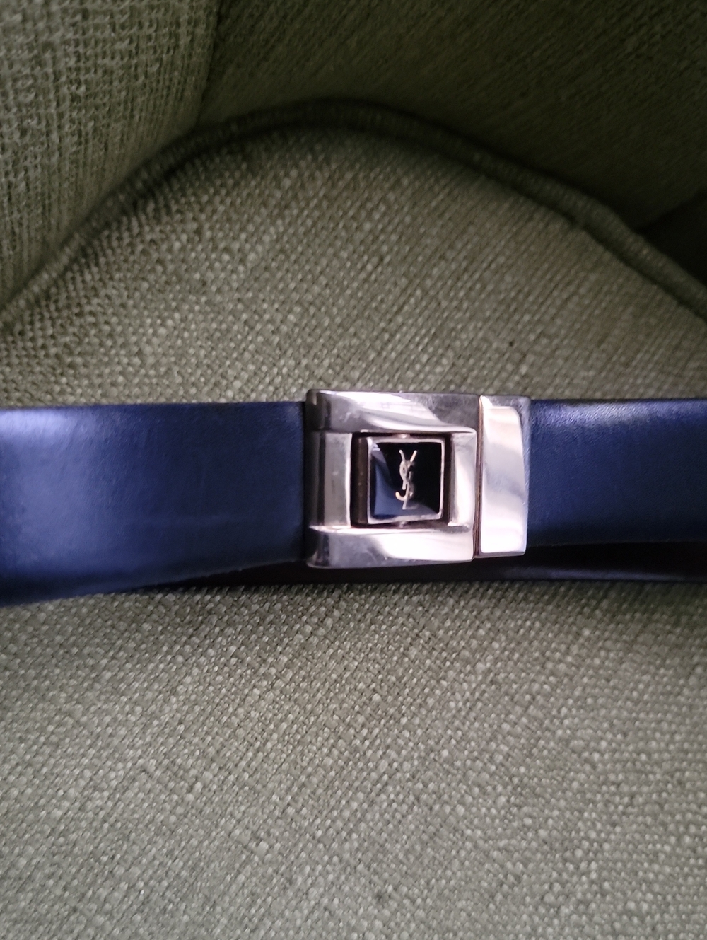 YSL Belt with Gold Buckle